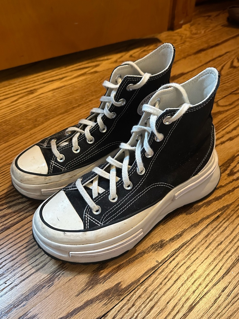 Platform black converse